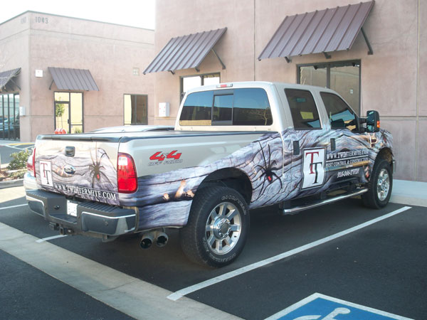 Seale Signs Wrap Twin Termite, Pest Control & Construction's Company Cars!