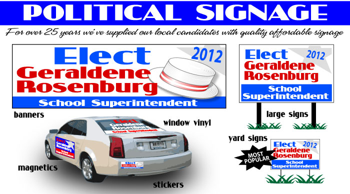 political election signs